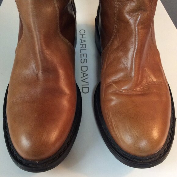 Charles David Italian leather riding boots - Picture 5 of 10